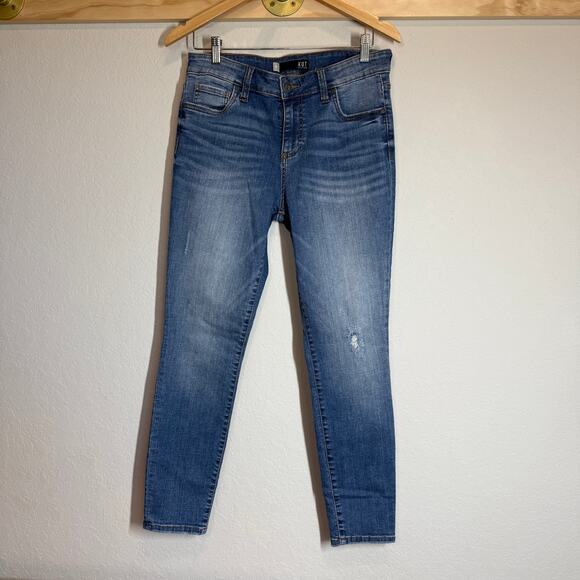 Women's KUT from the Kloth Connie Ankle Skinny Denim Blue Jeans Size 10 - Picture 6 of 8
